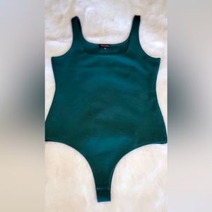 Emerald green body suit